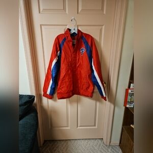 Mens Vintage G-III Sports By Carl Banks Phillies Baseball Rain Jacket Size M